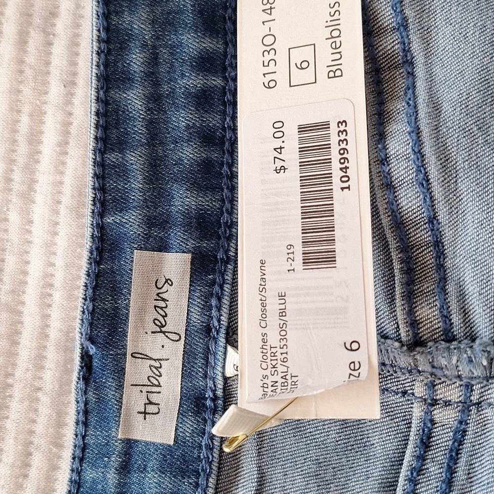 🆕️ [6] Tribal Jean  skirt - Picture 2 of 6